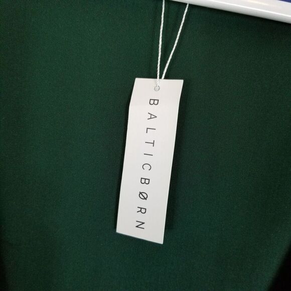 Baltic Born Esmerelda Long sleeve Velvet Wrap Maxi Dress Size S Forest Green - Picture 8 of 9